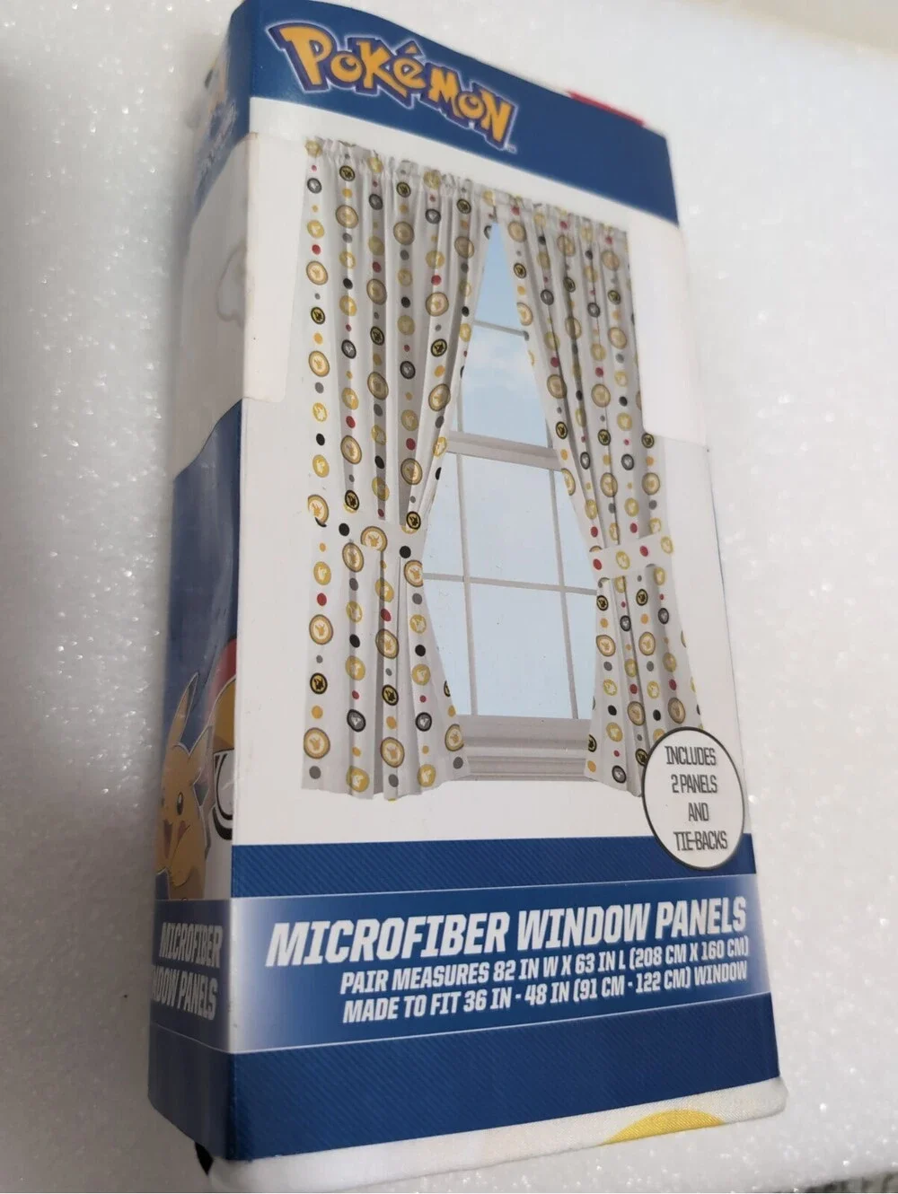 Pokémon Window Panels 82 In W x 63 One Pair of Panels Rare New Never Opened